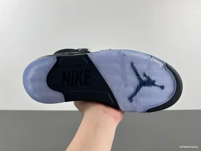 Reimagined HF3975-001 Metallic Jordan Air 5 Black 0427